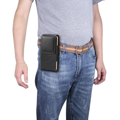 Sac banane universel - Texture peau d'agneau 6,9"" pour Huawei Mate 20x et Xiaomi Max