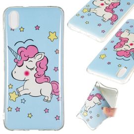 Coque Souple En Tpu Pour Xiaomi Redmi 7a - Noctilucent Star Unicorn Design Star Unicorn