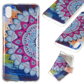 Coque Souple En Tpu Pour Xiaomi Redmi 7a - Noctilucent Tournesols Colorés Tournesols Colorés