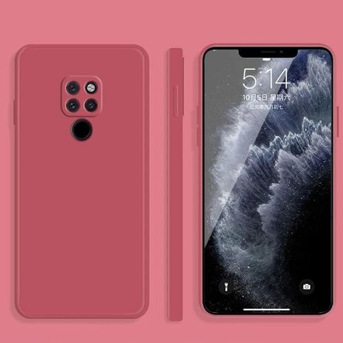 Coque En Silicone Huawei Mate 20 - Couverture Complète,Anti-Chute,Rouge Rouge