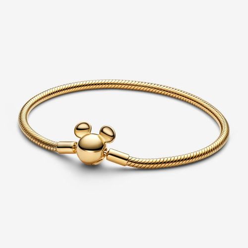 Bracelet Maille Serpent Fermoir Disney Mickey Moments