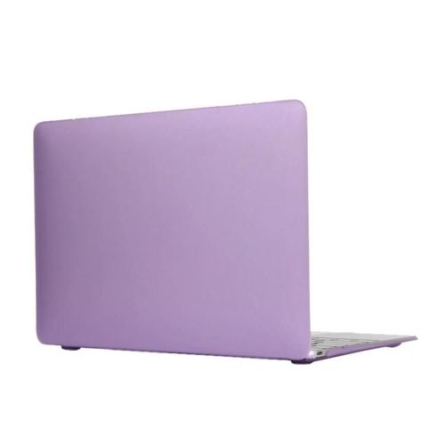 Étui en plastique rigide MacBook 12 pouces - Translucide givré violet Couverture violet
