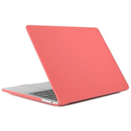 Étui en plastique rigide MacBook 12 pouces - Translucide Givré Rouge corail