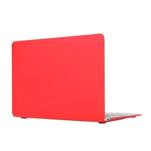 Étui en plastique rigide MacBook 12 pouces - Translucide rouge Couverture givrée rouge