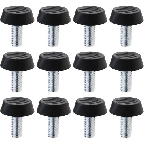 Wagner-50pcs Meubles Pieds De Nivellement Pied De Table Réglable Pieds Filetés Vis M8 Protecteur De Sol Base Ronde Pied Vis Pour Table En Bois Poitrine Chaise Bureau