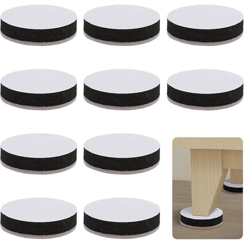 Wagner-10 Pièces Rehausseur Pied De Table,Pieds De Meubles,Rehausseurs De Meubles Autocollants,Coussinets De Pieds De Table,Hauteurs De Table Réglables Pour Rallonger Les Pieds De Table
