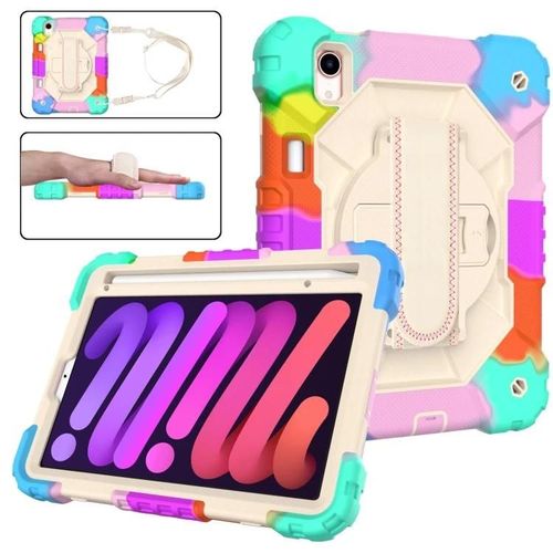 Coque Ipad Mini 6 - Silicone Robot Coloré & Pc,Sunsky Blue Design Bleu Coloré