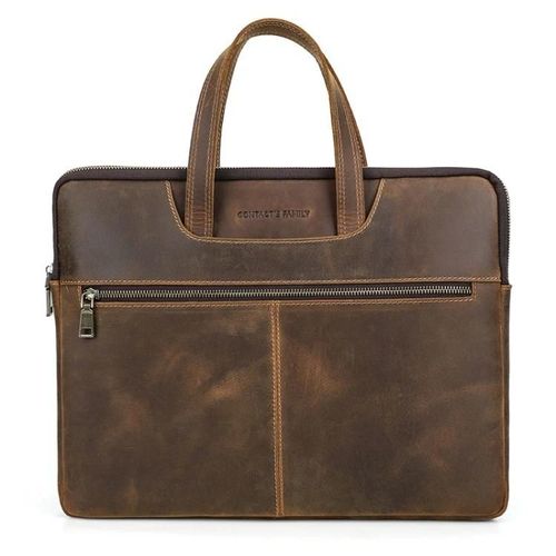 Sac à main en cuir pour ordinateur portable Crazy Horse - Multifonctionnel pour MacBook Pro 16"" - SUNSKY