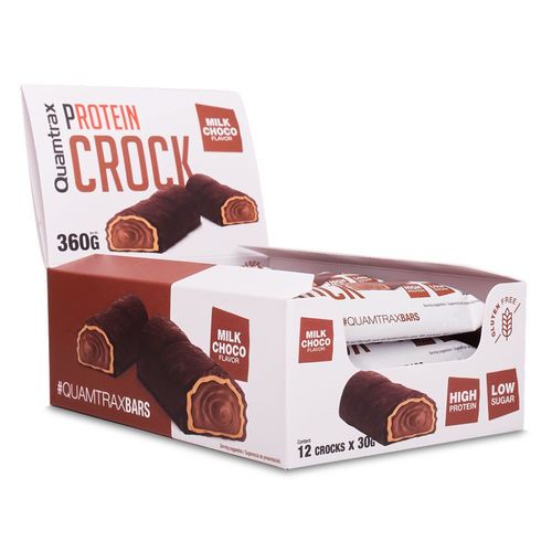 Protein Crock (12x30g)|Chocolat|Gâteaux Protéinés|Quamtrax 