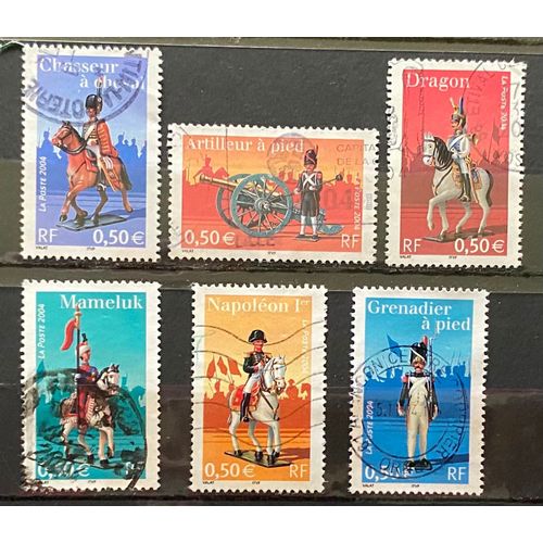 Lot De 6 Timbres Oblitérés France 2004 Y&T N° 3679 À 3684