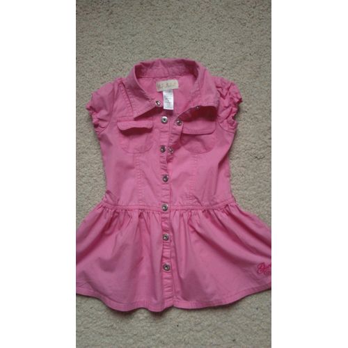 Jolie Robe Rose Bébé Fille Été &#34 Guess &#34 Taille 3 Ans Idée Cadeau