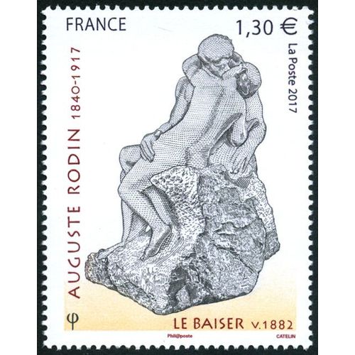 France 2017, Très Beau Timbre Neuf** Luxe Yvert 5168, Sculpture D'auguste Rodin, Le Baiser.