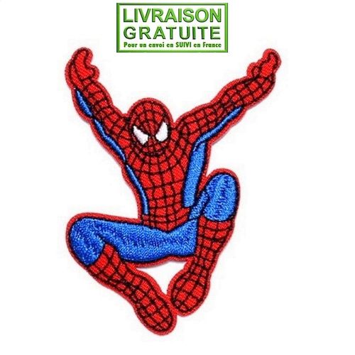 Patch Écusson Spider-Man Peter Parker Spiderman (Réf 1) - Thermocollant