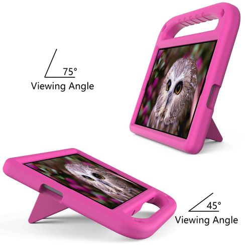 Coque Antichoc Eva Pour Xiaomi Mi Pad 4 Plus Et Samsung Galaxy Tab A 10.1 - Portable Avec Support Triangle,Rose Rouge Rose
