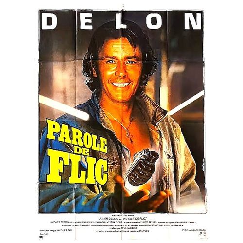 *** Parole De Flic De José Pinheiro - 1985 - Alain Delon - Affiche Cinéma Originale - 120 X 160 (Landi) - Très Bon Etat ***