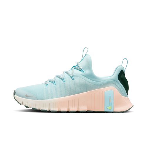 Chaussure D'entraînement Nike Free Metcon 6 Premium Pour Femme Glacier Blue/washed Coral/vintage Green/metallic Silver Hv5228474