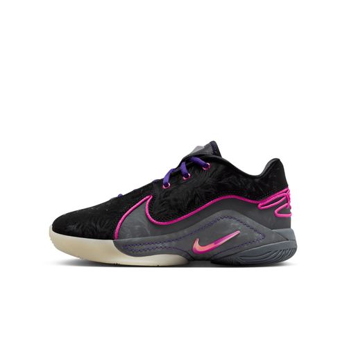 Chaussures De Basket Lebron Xxii Pour Ado Noir/dark Grey/field Purple/laser Fuchsia Fv5636s001