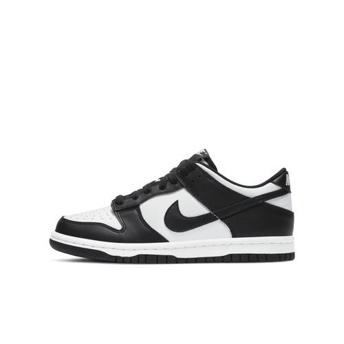 Chaussure Nike Panda Dunk Low Pour Ado Blanc/blanc/noir Cw1590100