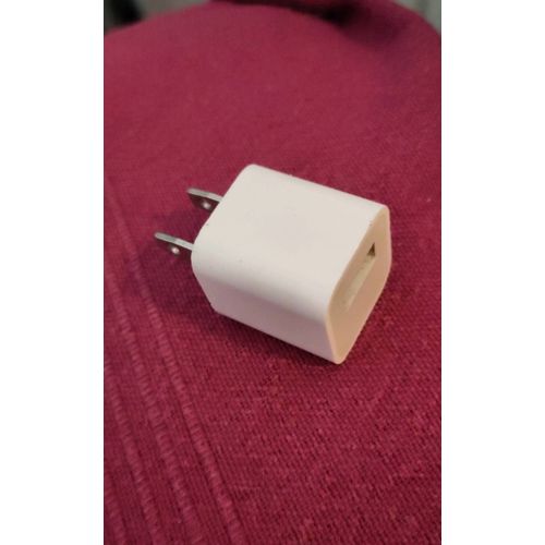 Chargeur Usb Type A 5v 1a 1000ma Apple De Voyage Pour Smartphone Téléphone Appareil-Photo Principalement Aux Etats-Unis Usa Canada Mexique Japon Et Antilles De Couleur Blanche Blanc Adaptateur Secteur