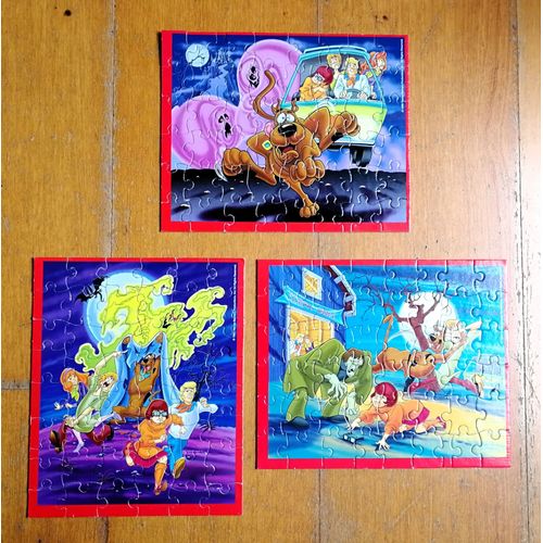 3 puzzles Scooby-Doo! (Scoubidou) complets - MB - Années 90 - Hasbro