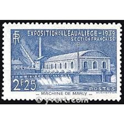 Exposition De L'Eau À Liège (Belgique) : "Machine De Marly" Année 1939 N° 430 Yvert Et Tellier Luxe