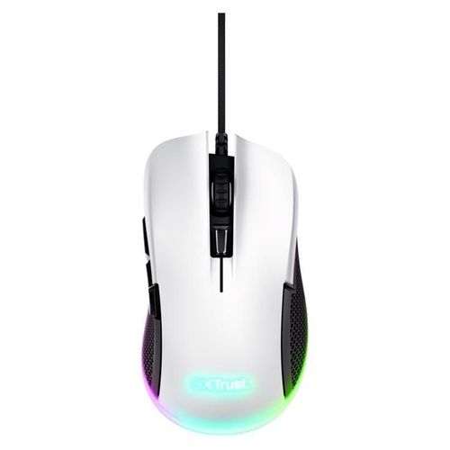 Trust GXT 922 YBAR - Souris - éclairé, jeu - pour droitiers - optique - 6 boutons - filaire - USB 2.0 - blanc
