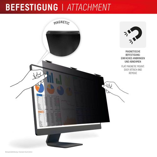 Displex Protection D'écran Magnetique Privacy Safe Desktop 21,5 Pouces Universel 16:9
