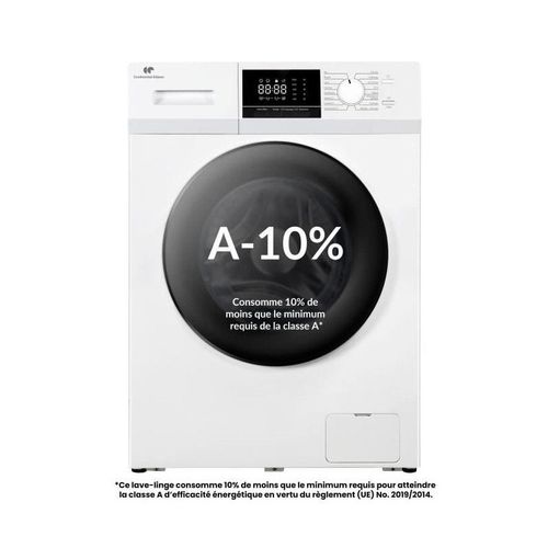 LAVE-LINGE HUBLOT - CONTINENTAL EDISON - CELL8140IW1 - 8KG - MOTEUR INDUCTION - 60 CM - 1400 TRS/MIN - BLANC