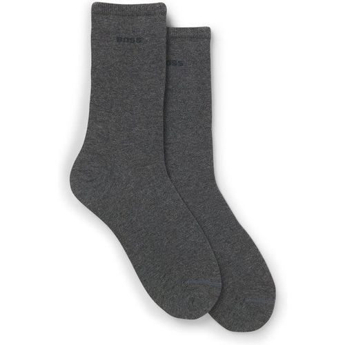 Lot De Deux Paires De Chaussettes Mi-Mollet Avec Logos35-38,39-42