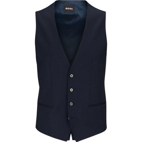 Gilet Slim Fit En Laine Vierge Mélangée44,56,60