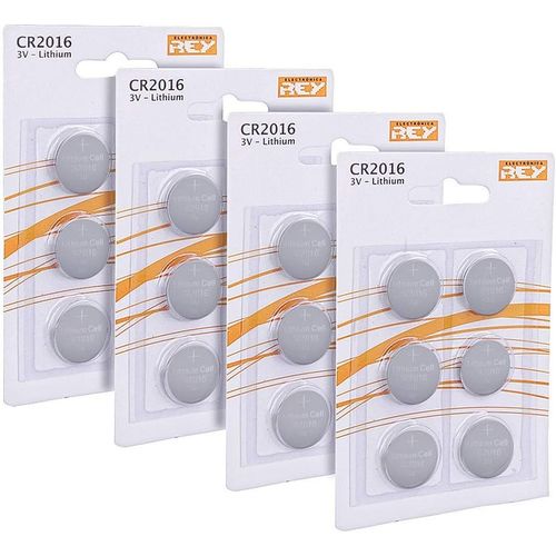Lot de 24 Piles CR2016 3V, Pile Bouton au Lithium Alcaline