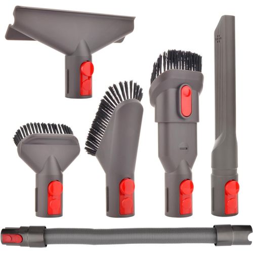 Buse Brosse Accessoires Kit Avec Tuyau Extensible Pour Dyson V7 V8 V10 V11 V11 Sv10 Sv11 Sv14 Aspirateur, Quick Release Nettoyage Tool Kit Pour Maison Et Voiture (6 In 1)[Aspirateur1000]