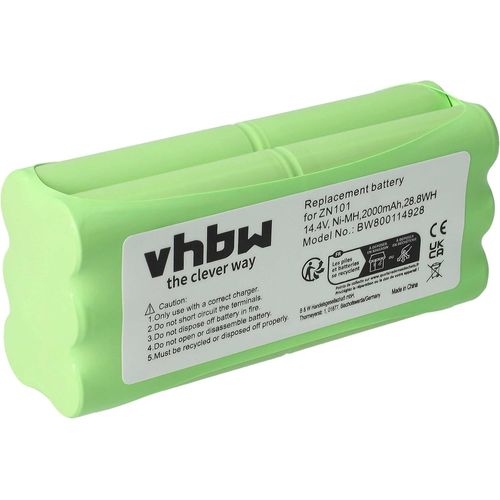 Nimh Batterie 2000Mah (14.4V) Pour Robot Aspirateur Robots Domestiques Dirt Devil Fusion M611, Libero, M606, M606-1, M606-2, M606-3, M606-4, M607[Aspirateur3948]
