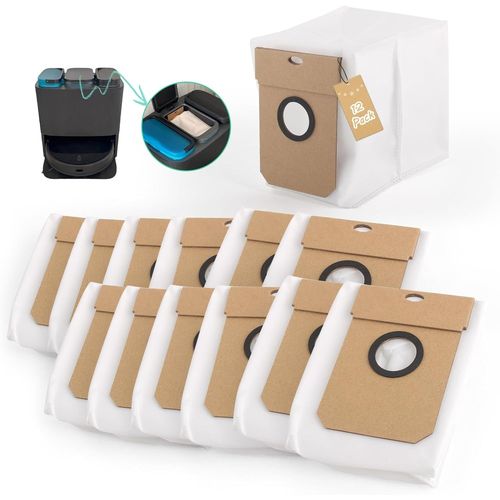 Sacs À Poussière De Rechange Pour Conga 11090 13090 Sacs À Poussière Pour Conga 11090/13090 Robot Aspirateur Accessoires¿Repair(12Pcs,2L)[Aspirateur4424]
