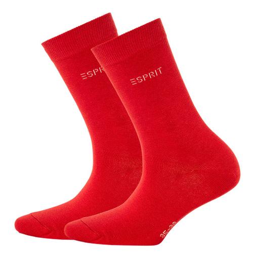 Esprit Chaussettes Pour Dames 2 Paires - Chaussettes Courtes, Unies Grau 35-38