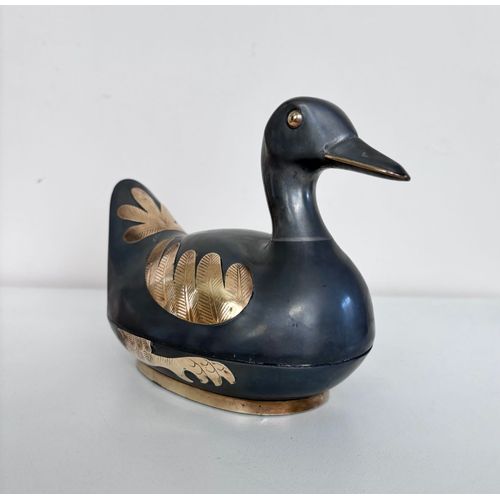 Canard En Étain Et Laiton Vide-Poche