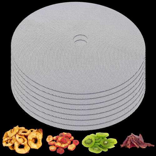 Hamiltion-Lot De 8 Films Déshydrateurs Ronds En Silicone Déshydrateur Pour Déshydrateur Rond Rond En Silicone Déshydrateur Réutilisable Tapis Vapeur Anti-Adhésif Alimentaire Tapis De Déshydrateur