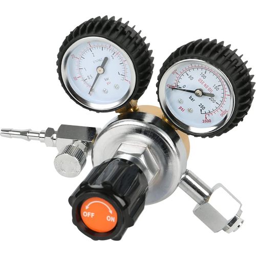 Hamiltion-Réducteur De Pression Co2, Régulateur De Pression Double Manomètre W21.8 R134A A/C Pour Brassage De Bière, Tireuse À Bière