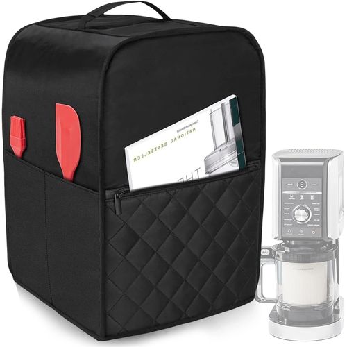 Hamiltion-Couvercle De Sorbetière-28 X 27,5 X 43 Cm-Pour Machine À Boissons Glacées-Protection Contre La Poussière-Compatible Avec Nc501, Nc301, Nc299 (Noir)