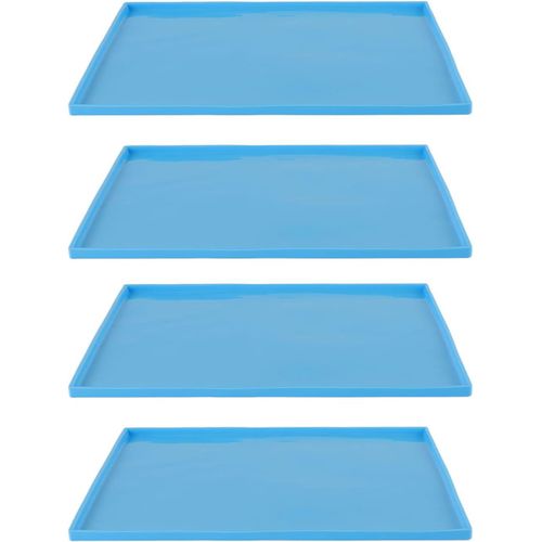 Hamiltion-Feuilles De Déshydrateur, Tampons De Déshydrateur En Silicone Sans Bpa, Sans Danger Pour Éviter De Coller, 4 Pièces Pour Peaux De Fruits, Biscuits À Pression Bleu