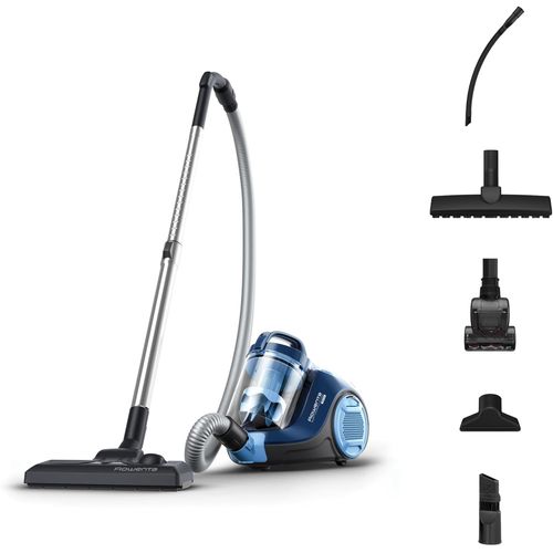 Hamiltion-Swift Power Cyclonic Aspirateur Sans Sac, Puissance 900 W Max, Compact, Haute Filtration, Nombreux Accessoires Ro2981Ea, Bleu, Única