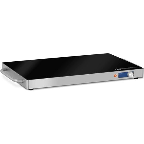 Hamiltion-Chauffe-Plat Réchaud Électrique Professionnel Plaque Chauffante De Maintien En Température Rcic-230W (240 W, 60-105 °C, 62 X 35 Cm, Boitier Inox, Plaque Verre Trempé)