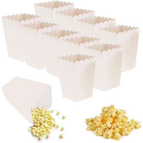 Hamiltion-50 Pièces Popcorn Boîtes, Carton Bonbons Conteneur, Popcorn Carton, Boîtes À Popcorn Pour Fêtes, Boites À Popcorn Et Bonbons, Pour Placer Collations, Pop-Corn Edans Théâtres, Cinémas, Carna