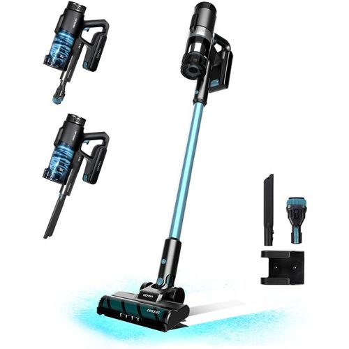 Hamiltion-Aspirateur Balai Sans Fil Conga Rockstar 1500 Ray Jalisco. 215 W, 12 Kpa, Autonomie 45 Min, 3 En 1, Brosse Jalisco, Accessoires, 2 Programmes, Cyclone Parallèle, Réservoir 500 Ml