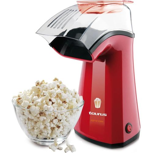 Hamiltion-Pop'N'Corn-Appareil À Pop Corn 1100W, Cuisson À Air Chaud, Prêt En 3 Minutes, Voyant De Mise En Marche, Rouge, Xx