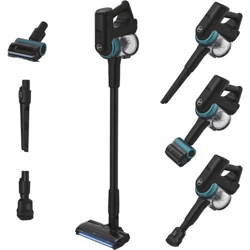 Hamiltion-Hf410P Aspirateur Balai Sans Fil, Puissant 42Aw, Ultra-Maniable À 360°, Tous Types De Sols, Brosse Anti-Twist Avec Éclairage Led, Mini Turbobrosse Led Spécial Animaux, Noir Vert Bleu Océan