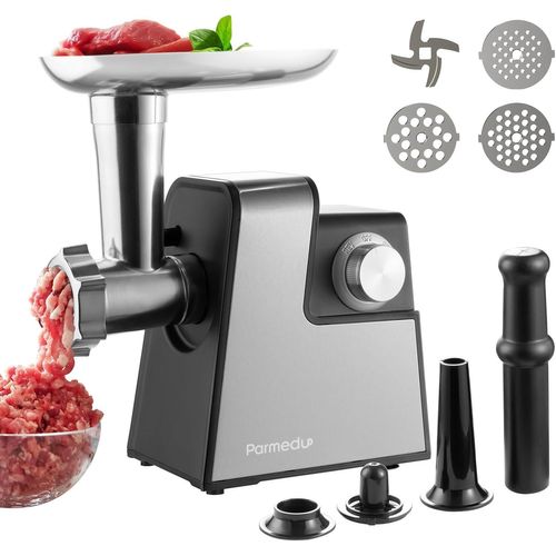 Hamiltion-Hachoir À Viande Électrique Pour Usage Domestique: Hachoir À Viande Compact En Acier Inox Avec 3 Plaques, Lame-Farcisseur, Machine À Kibbeh, Machine À Viande Machine À Boulettes De Viande
