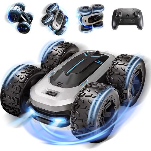 Hamiltion-Voiture Télécommandée, Voiture Telecommandé Enfant Tout Terrain Cadeau Jouet Garcon 3 4 5 6 7 8 9 10 Ans, 4Wd 360°Rotation Stunt,15Km/H 2.4Ghz Voiture Radiocommandée Avec Lumière