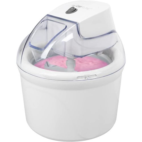 Hamiltion-Machine À Glace Icm 3764 Pour Crème Glacée/Sorbet/Yaourt Glacé/Slush, Pour La Maison, Entrepôt Frigorifique, Ouverture De Remplissage, 1500 Ml, Incl. Suggestions De Recettes, Blanc