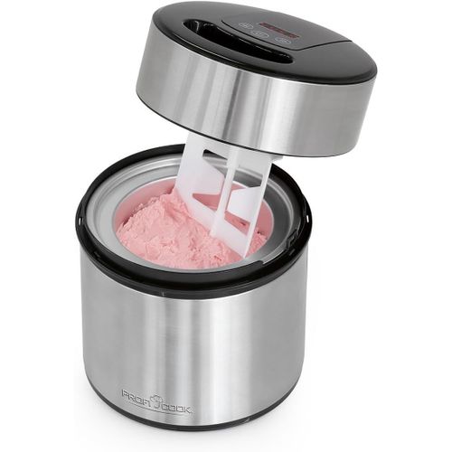 Hamiltion-Machine À Glace Et Yaourtière Proficook| Glace En 20 Min | Pour Jusqu'À 1800Ml De Crème Glacée | Machine À Glace Soft Pour La Maison | Ice Cream Maker Pour Glace, Yaourt Glacé & Sorbet | Pc